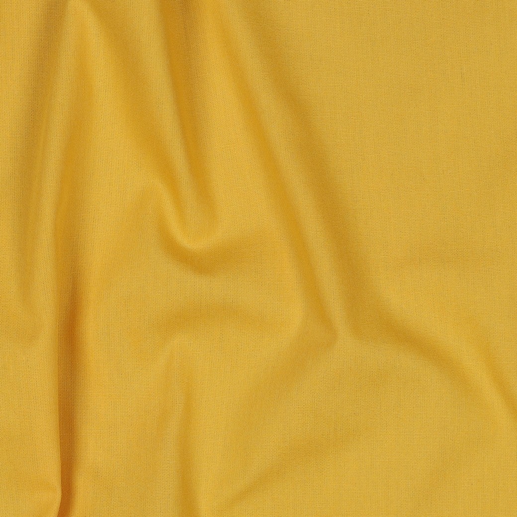 Poplin uni geel