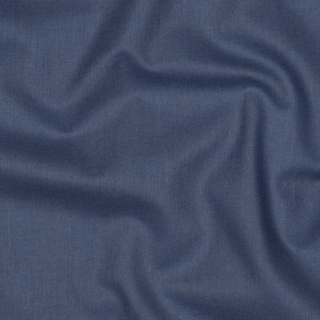 Poplin uni jeansblauw