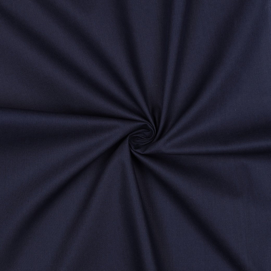 Poplin uni navy