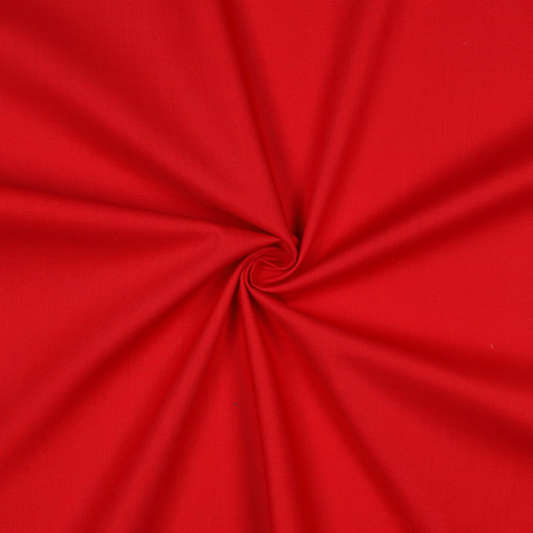 Poplin uni rood