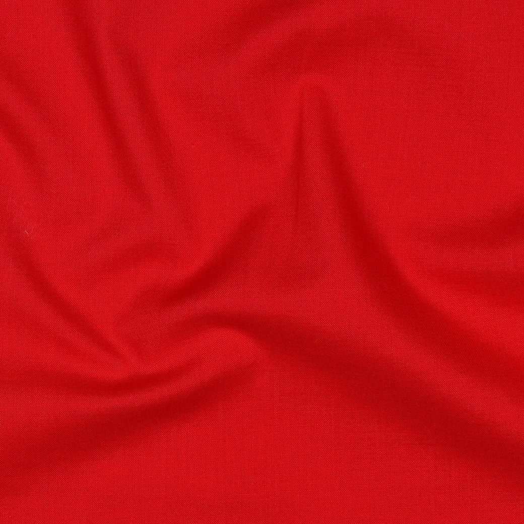 Poplin uni rood