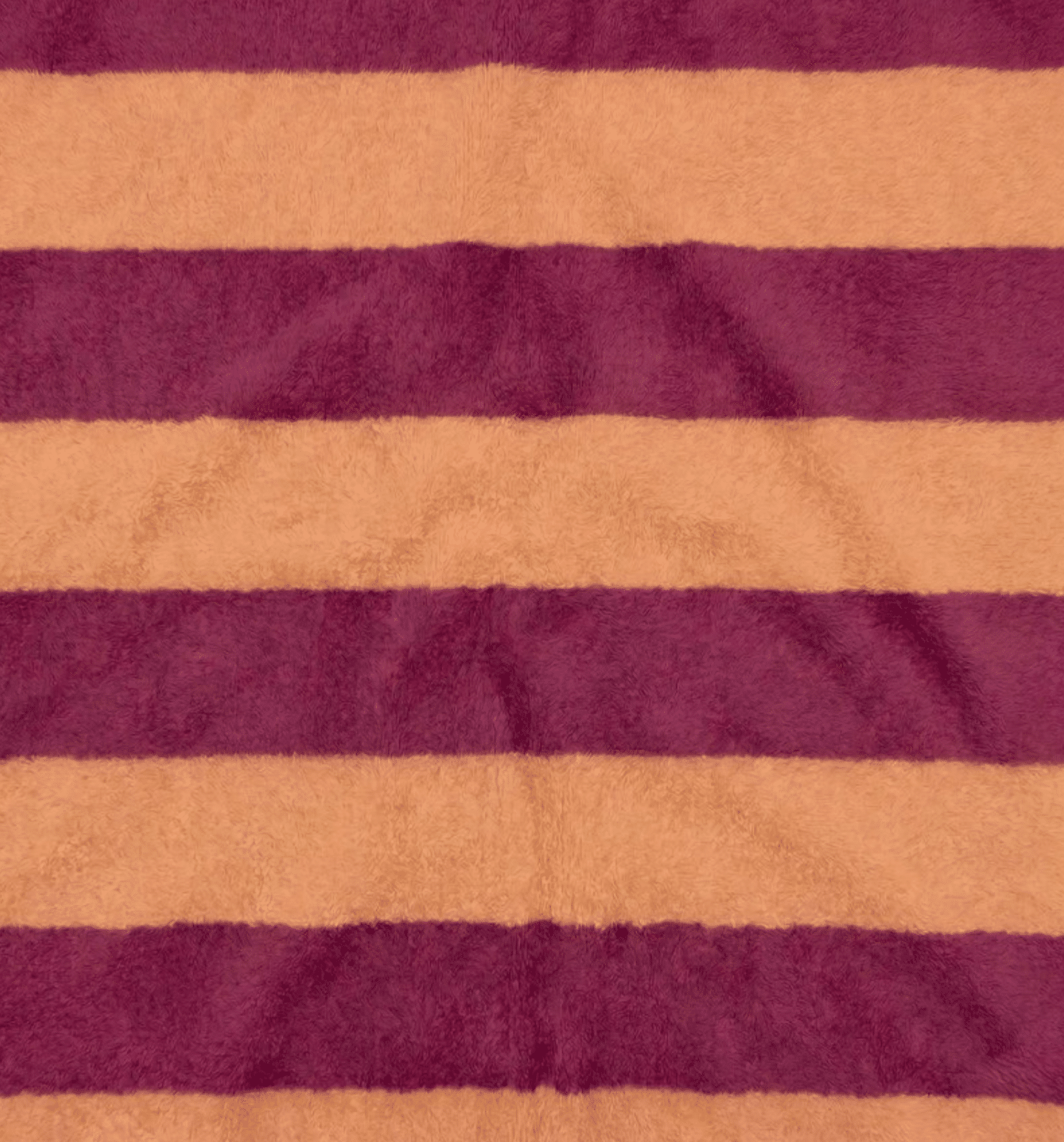 PRE-ORDER Badstof strepen burnt orange/bordeaux