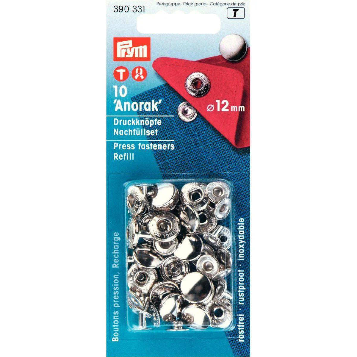 Prym Anorak Navul - 12 MM - Zilveren kap