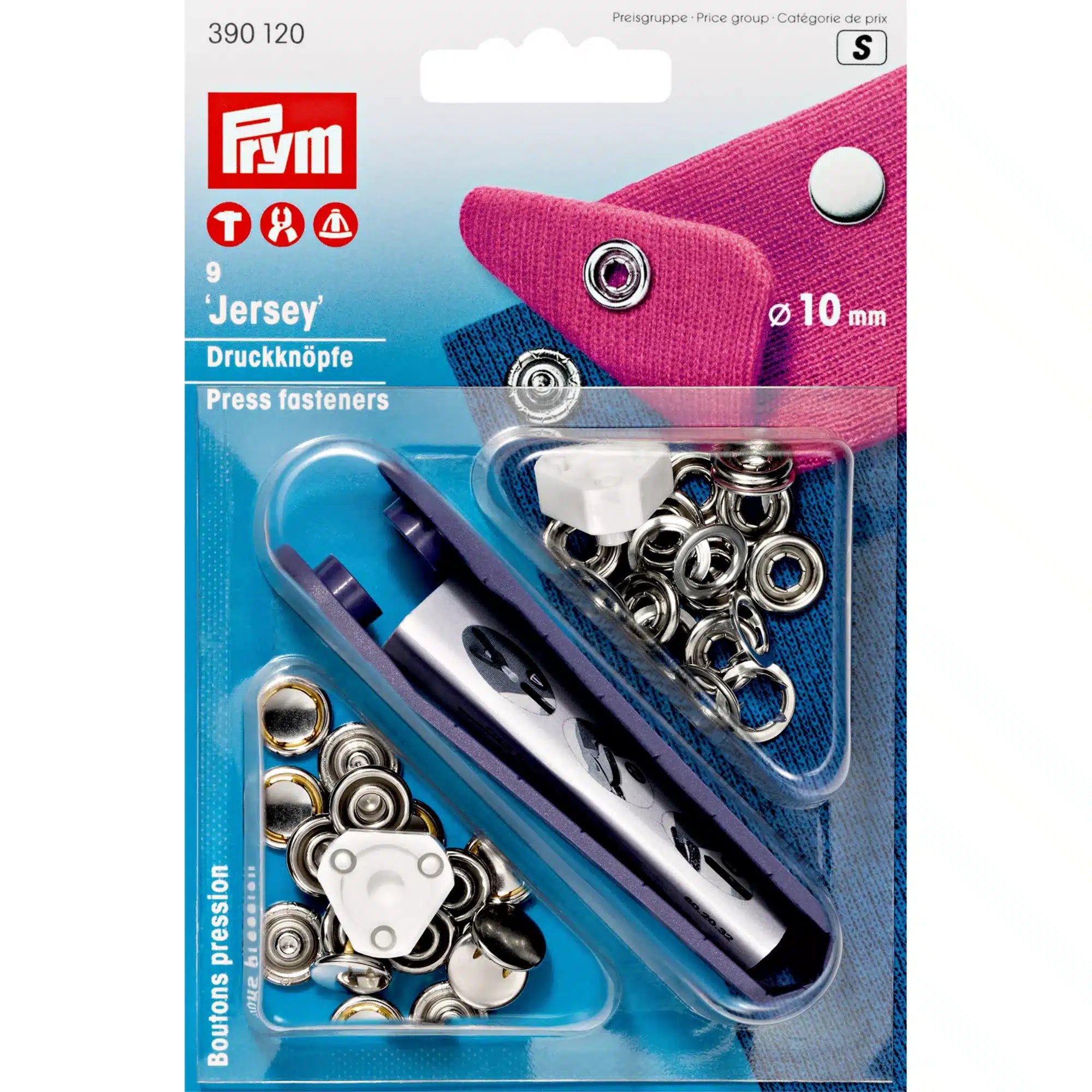 Prym Jersey Drukknopen  - 10 MM - Zilver