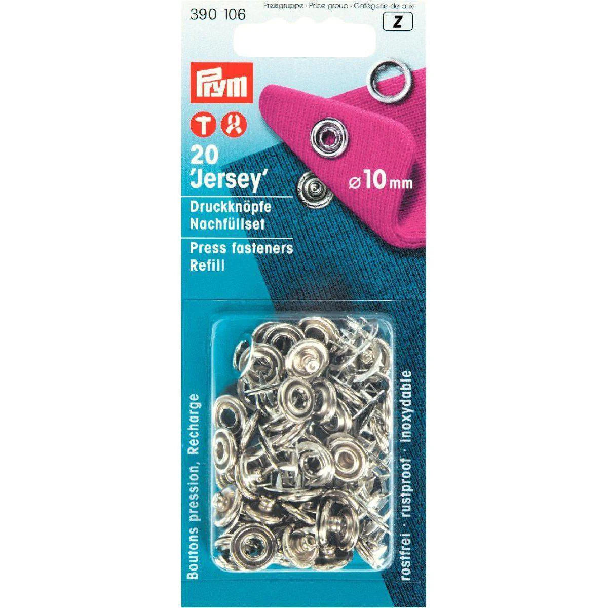 Prym Jersey Navul - 10 MM - Zilveren open ring