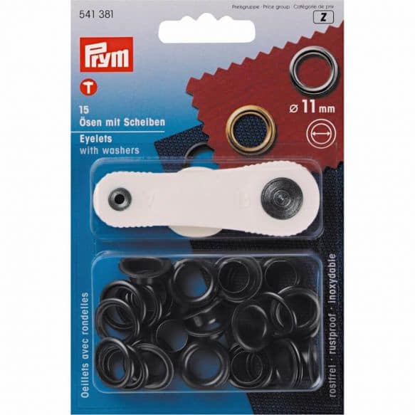 Prym Nestelringen - 11 MM - Zwart