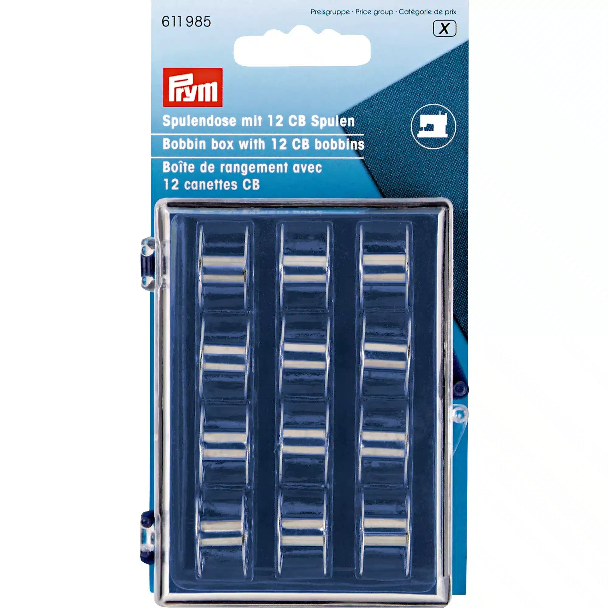Prym spoelendoos 12CB metaalspoelen
