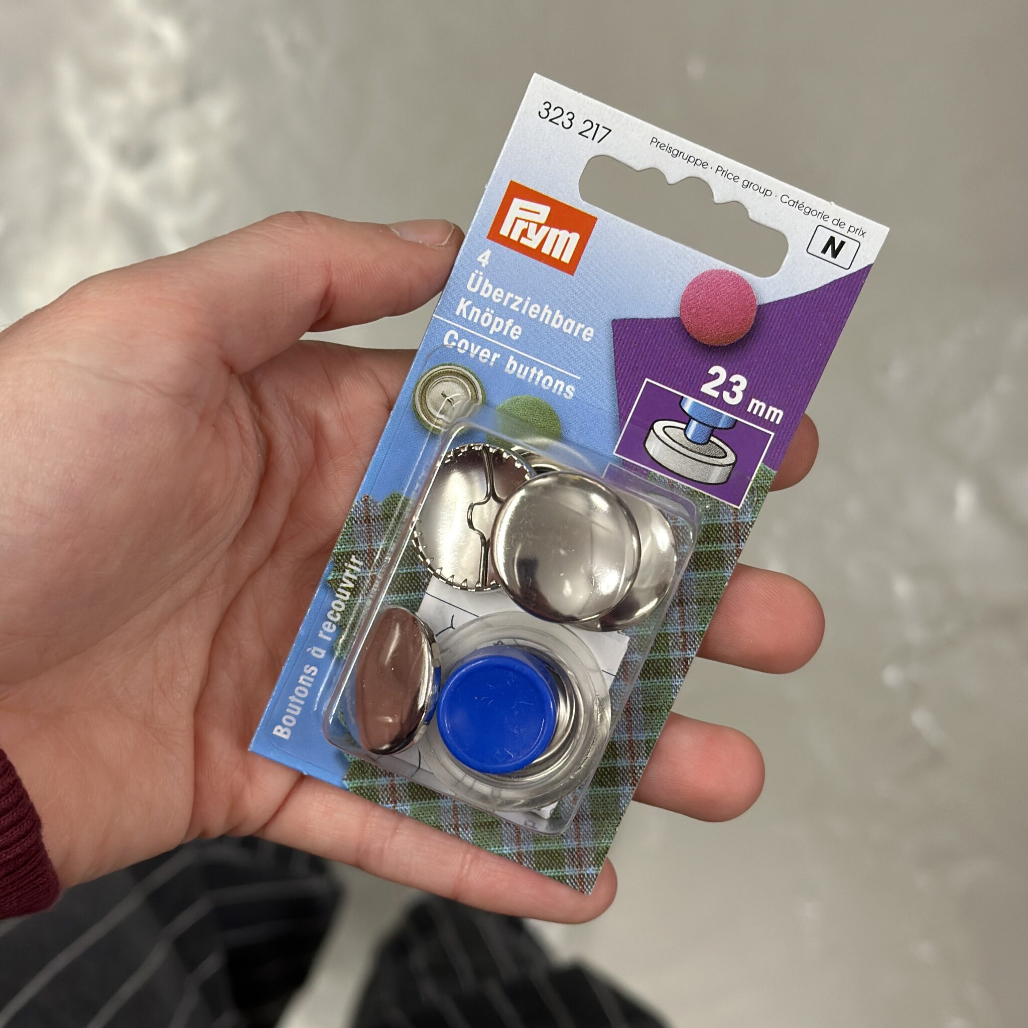 Prym stofknopen - 23mm - 4 stuks
