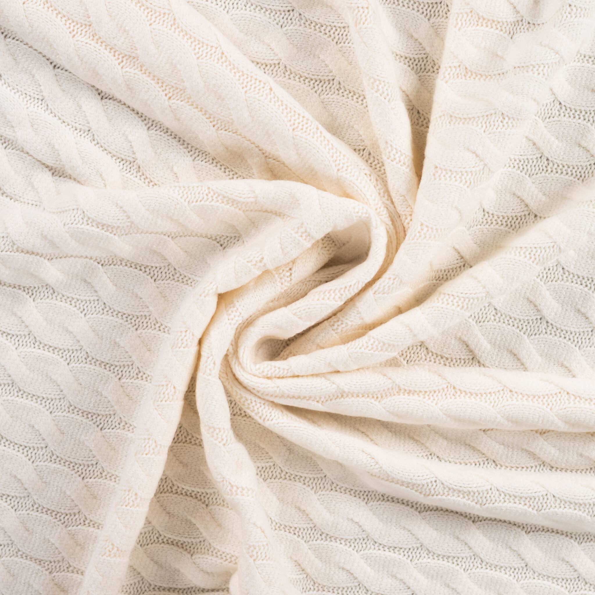 Qjutie - Gebreide kabel offwhite