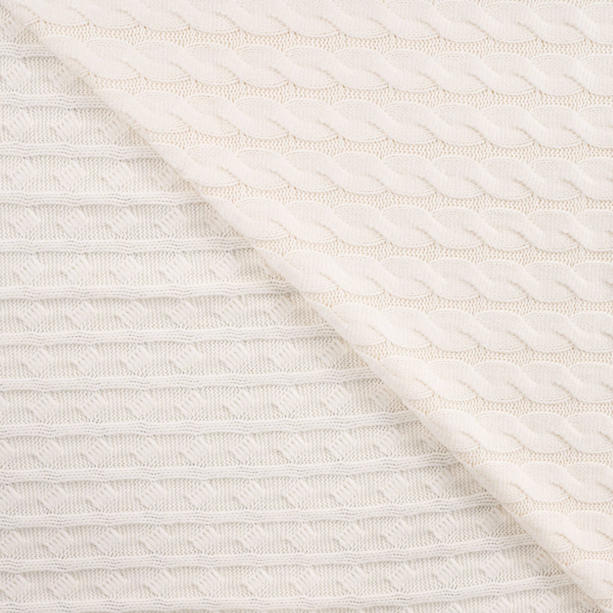 Qjutie - Gebreide kabel offwhite