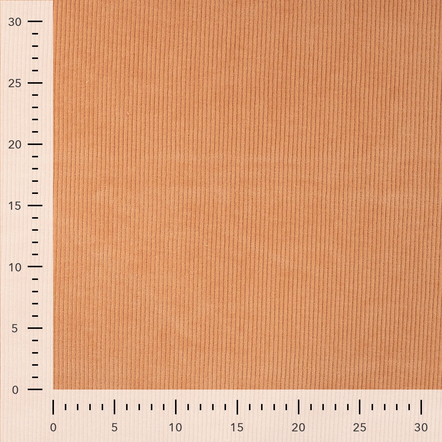 Qjutie - Rib jersey velours zalmroze