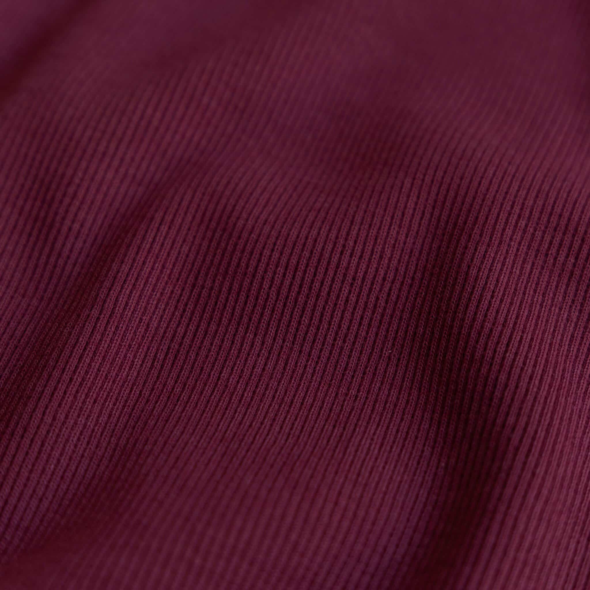 Rib boordstof bordeaux
