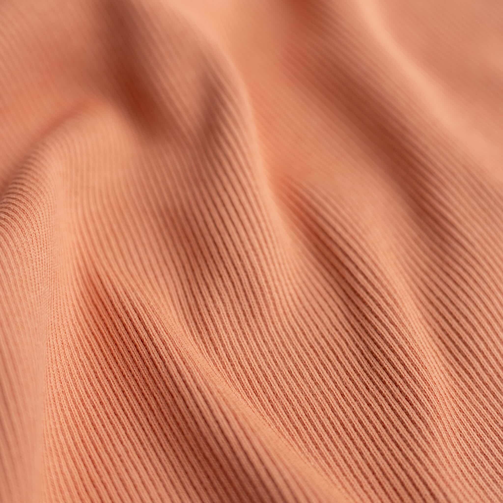 Rib boordstof burnt orange