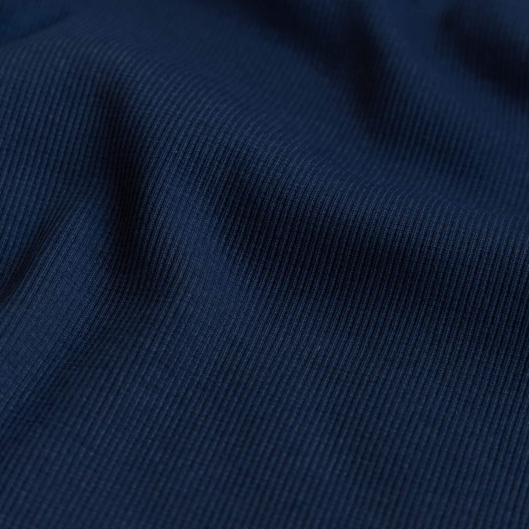 Rib boordstof marineblauw