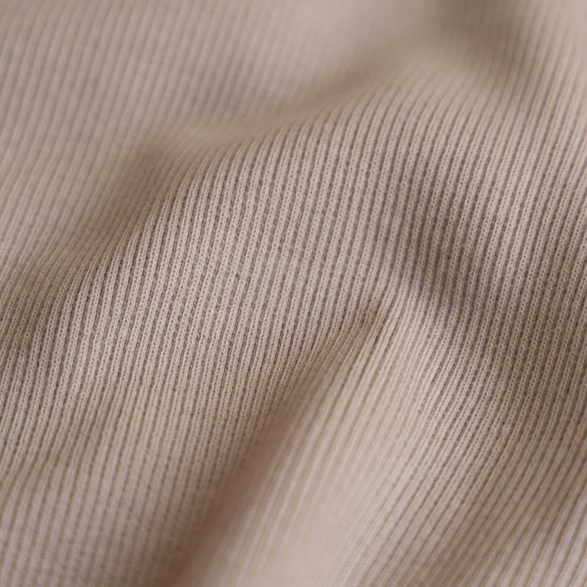 Rib boordstof taupe