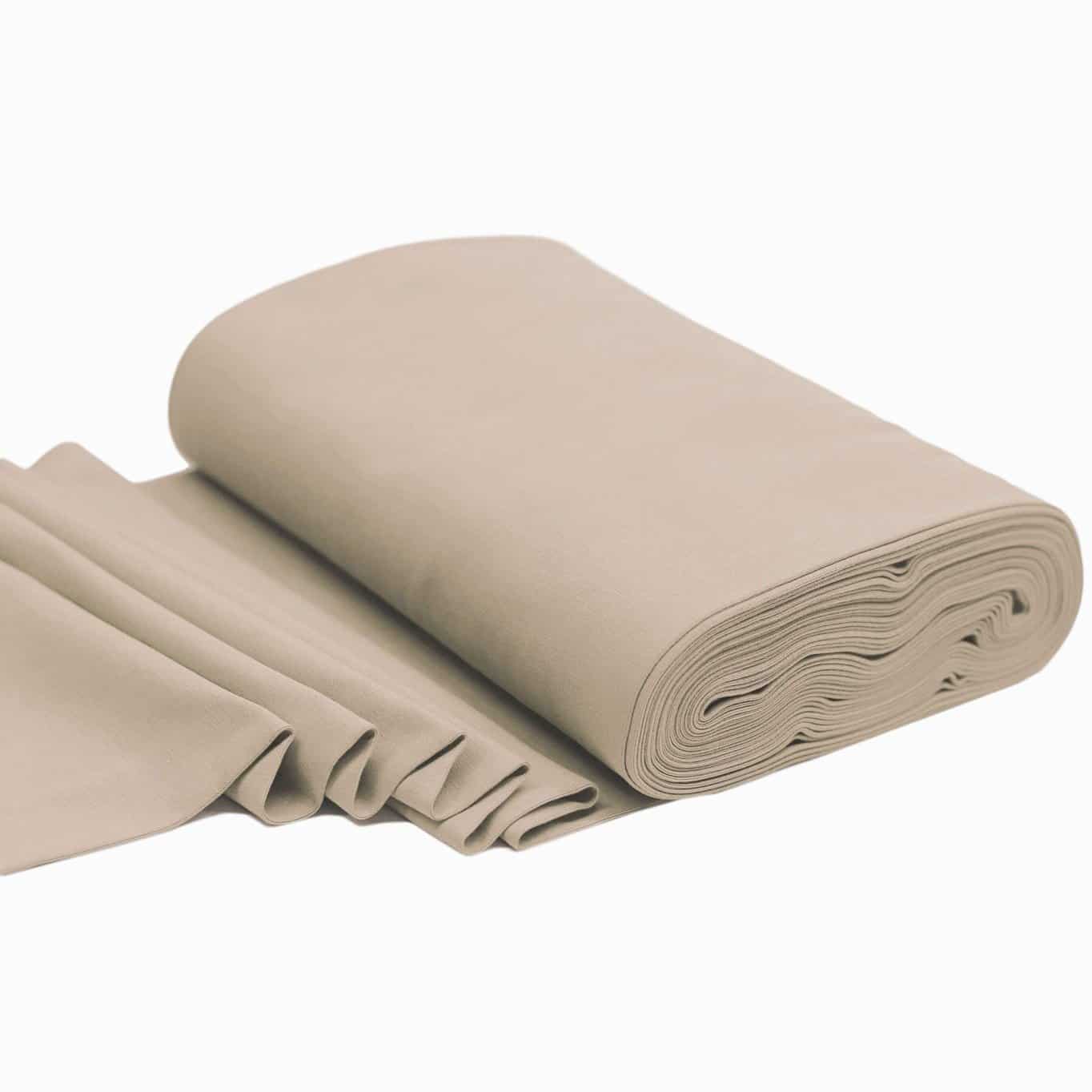 Rib cuff/boordstof donker beige (50cm)