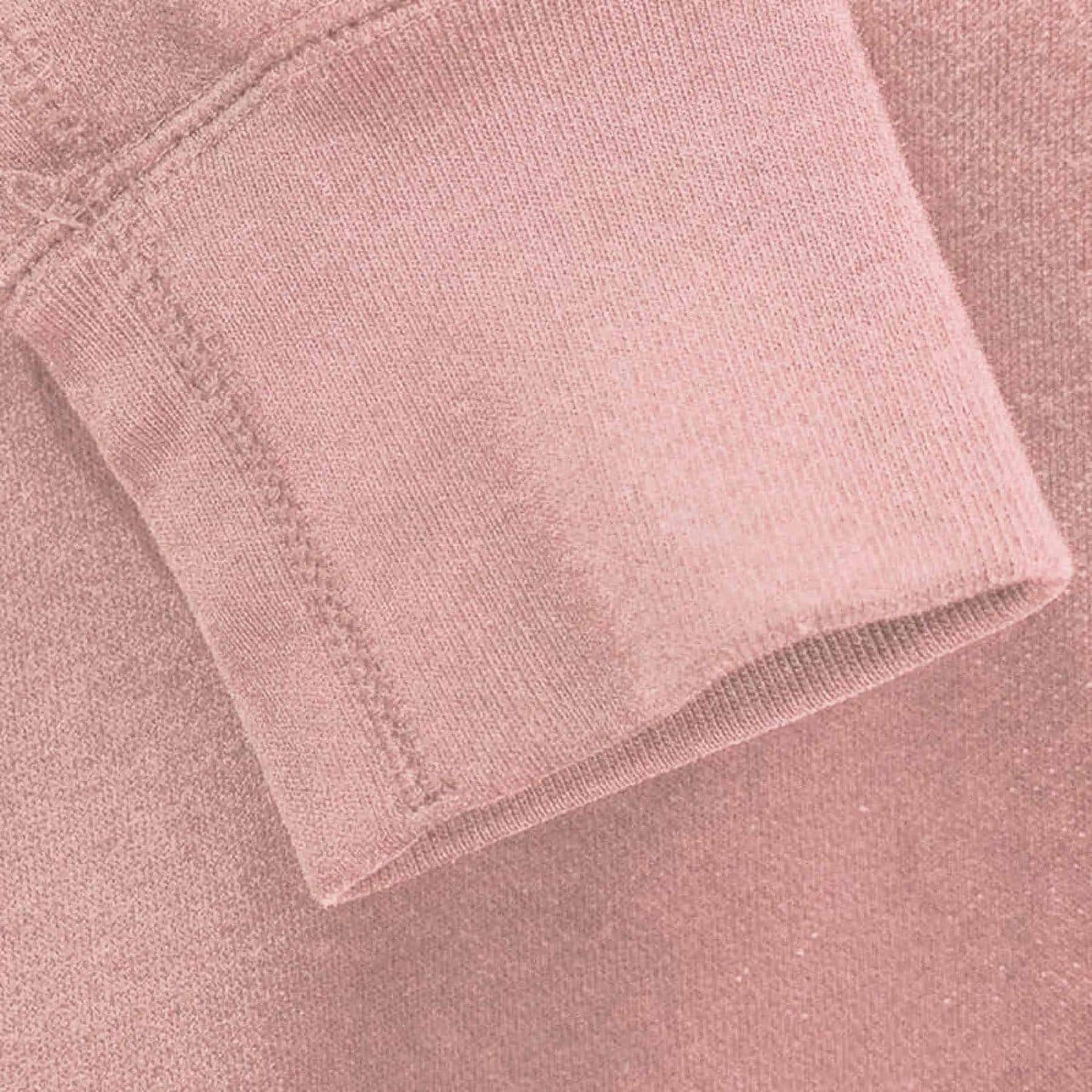 Rib cuff/boordstof nude roze (50cm)