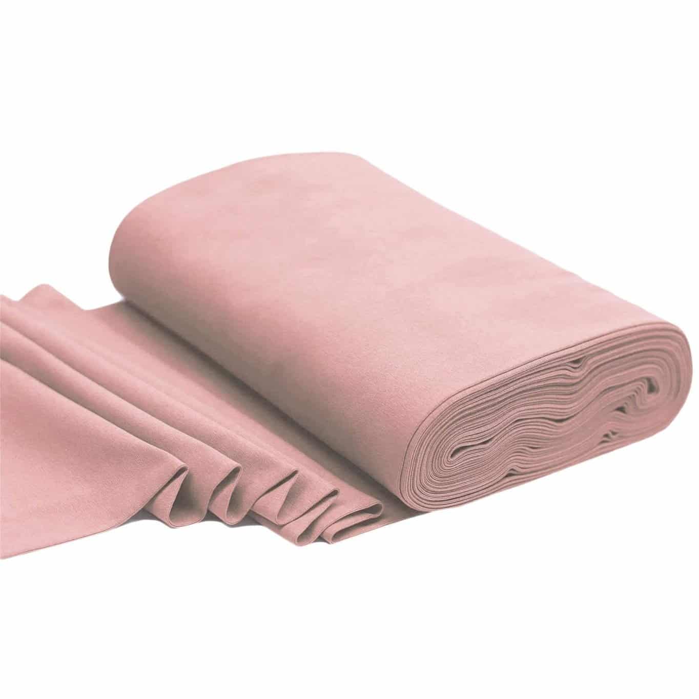 Rib cuff/boordstof nude roze (50cm)
