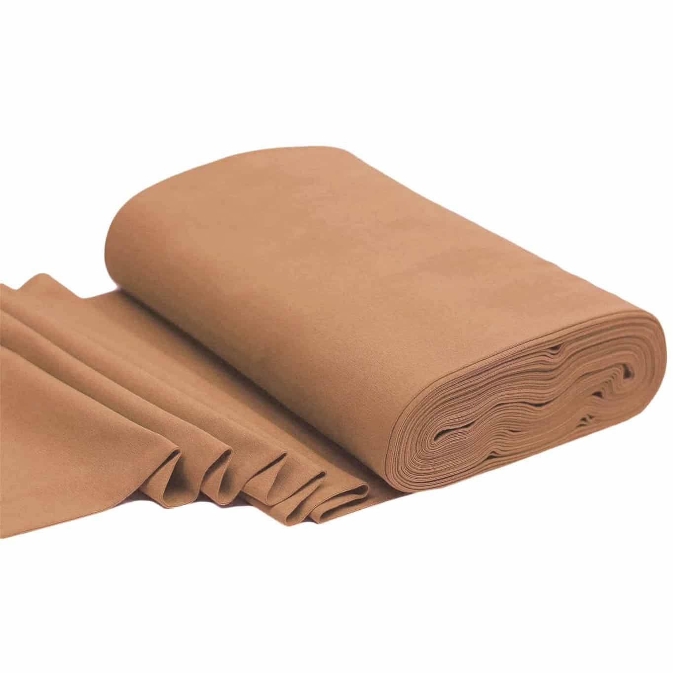 Rib cuff/boordstof perzik (50cm)
