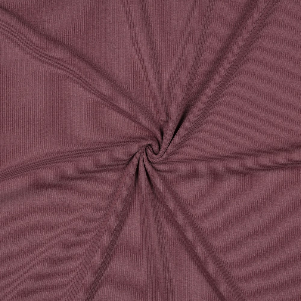 Rib jersey aubergine