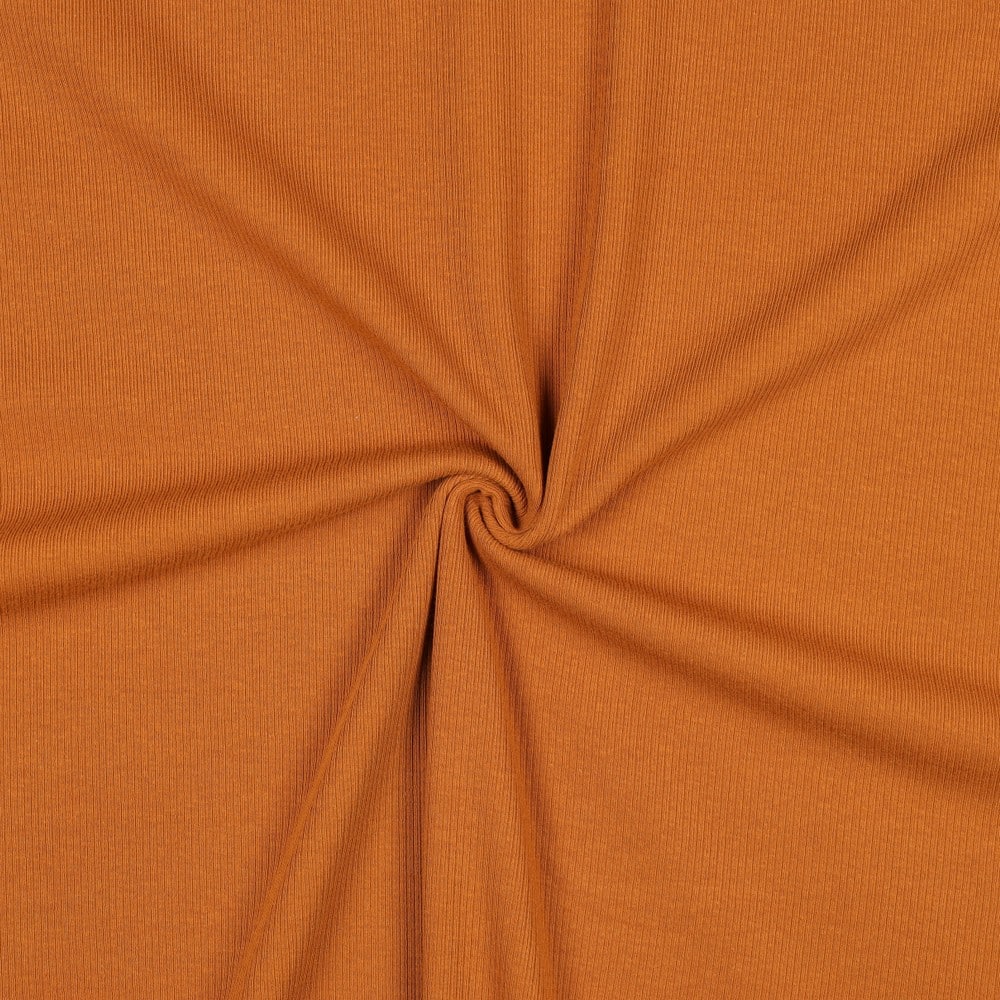 Rib jersey cognac