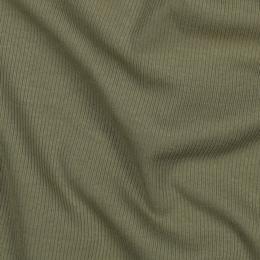 Rib jersey legergroen