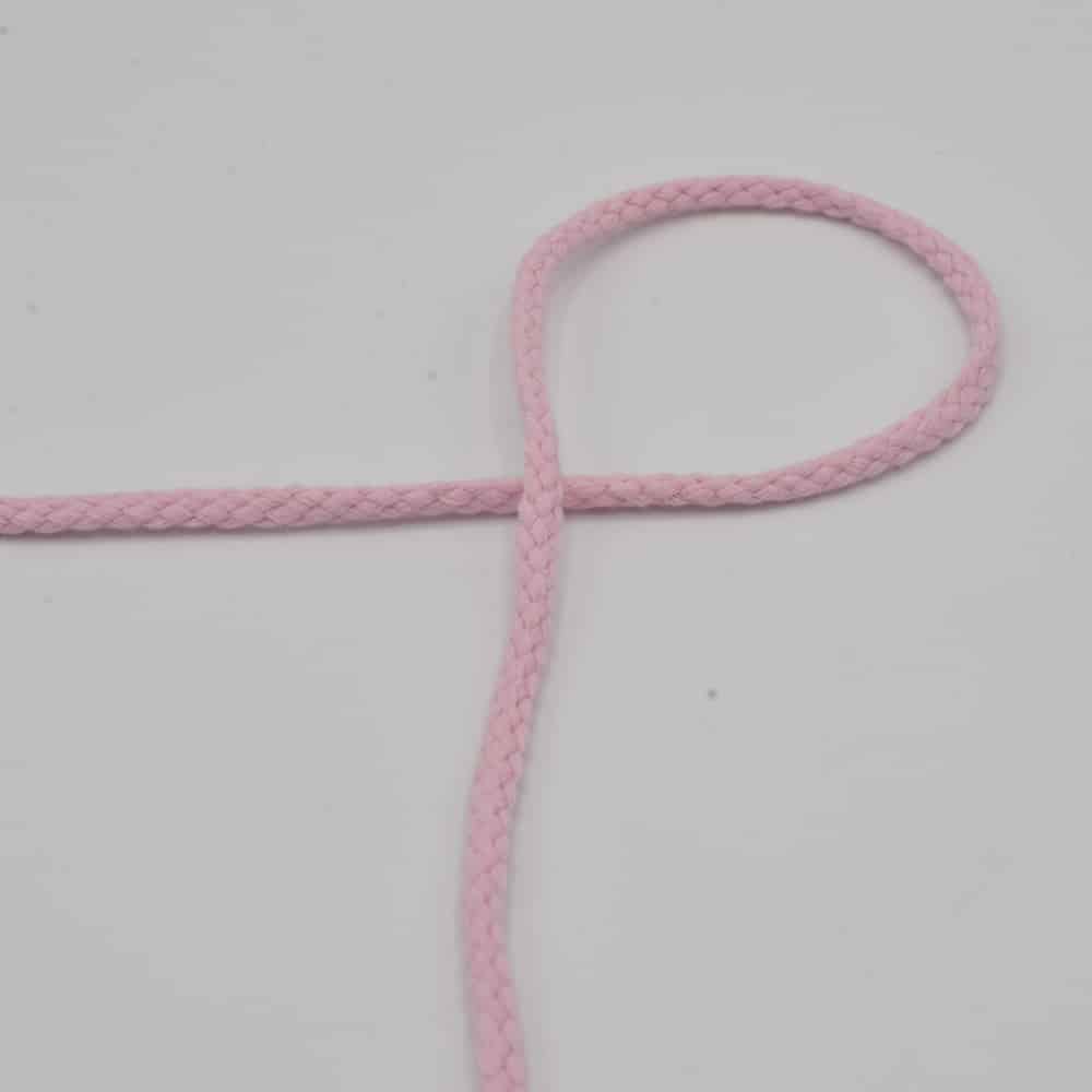 Rond koord babyroze