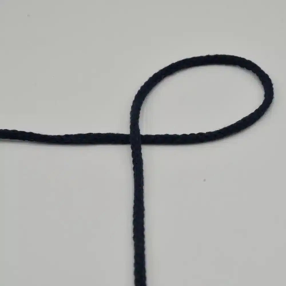 Rond koord navy