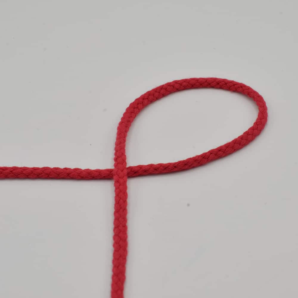 Rond koord rood