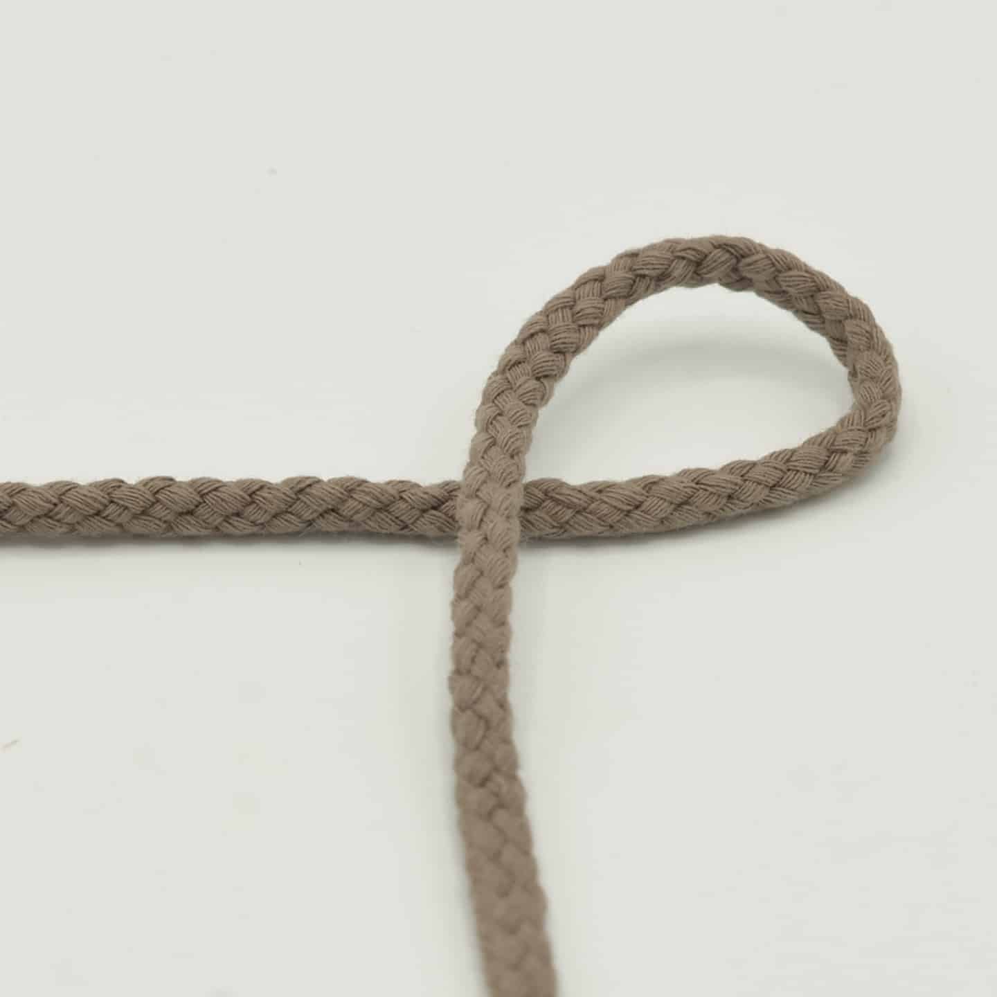 Rond koord taupe