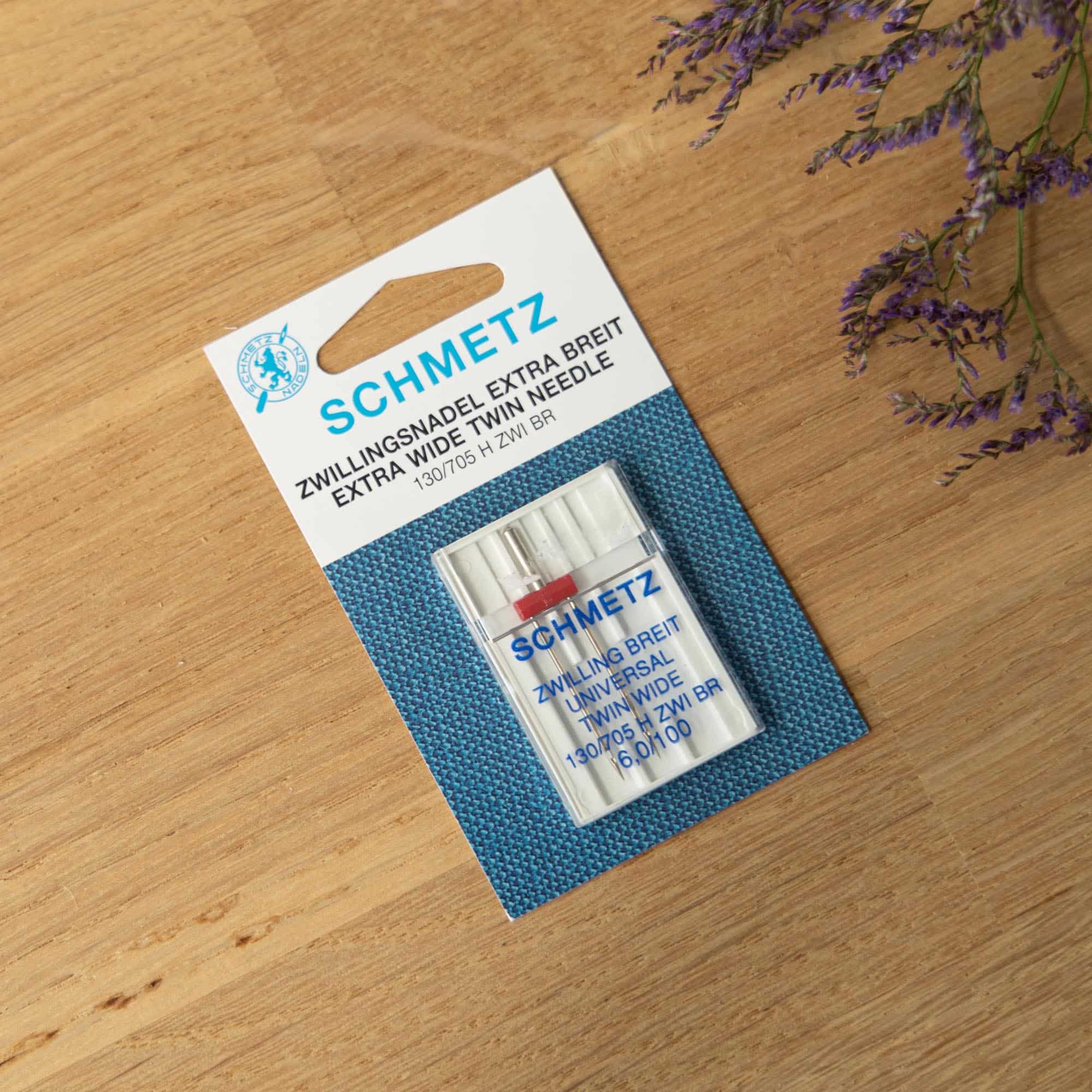 Schmetz tweelingnaald extra breed 6,0/100
