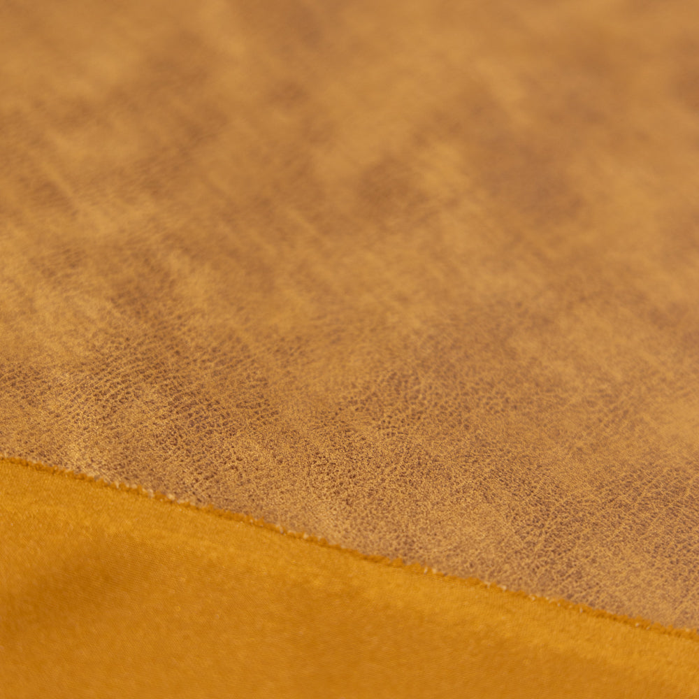 Scuba suede leer lichtbruin