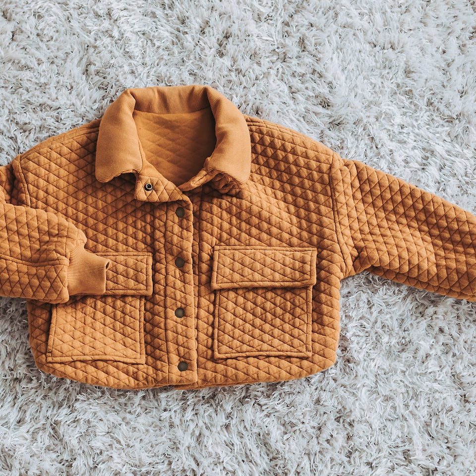 See You at Six - Matelassé piqué tricot wegedoornbruin