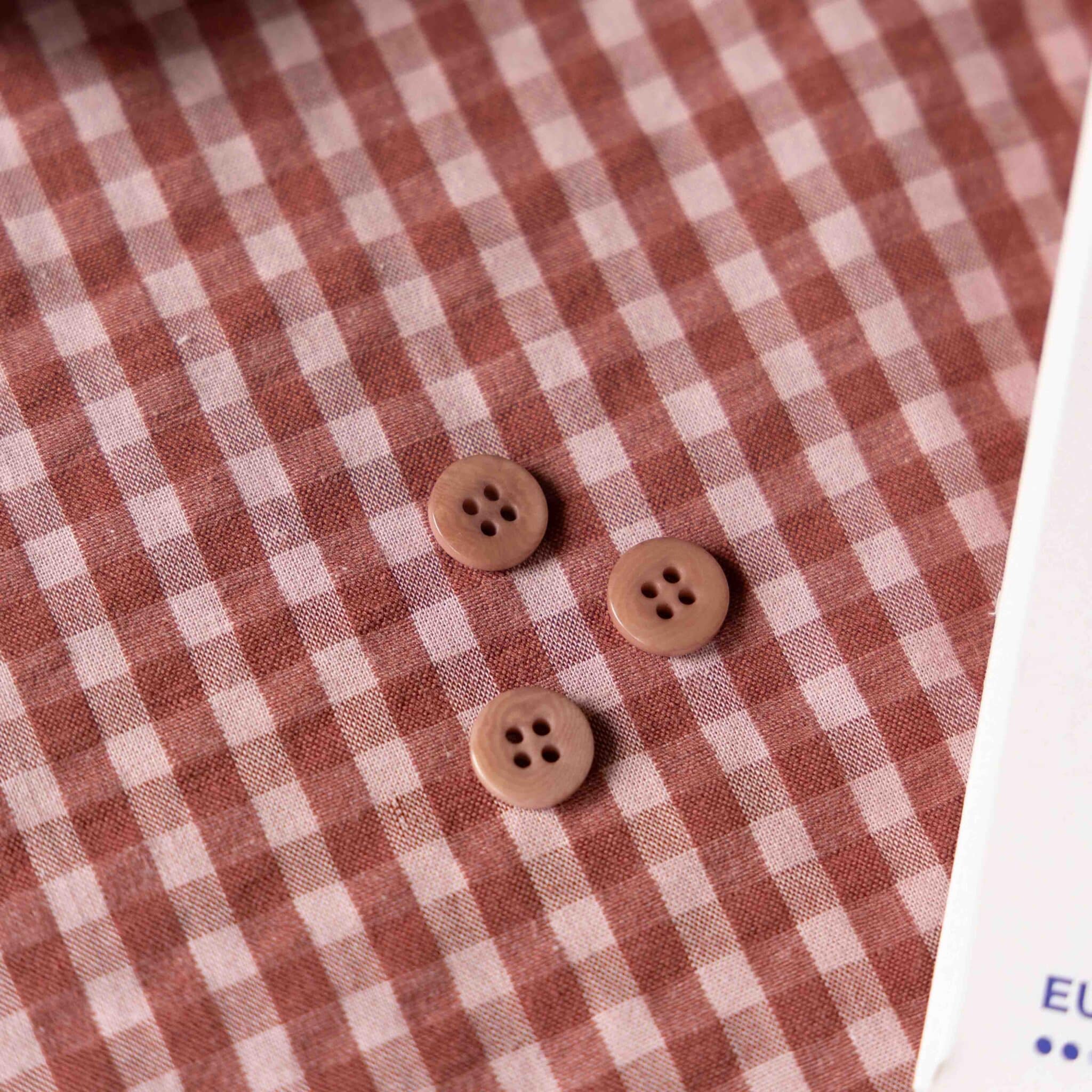 Seersucker ruit tea rose