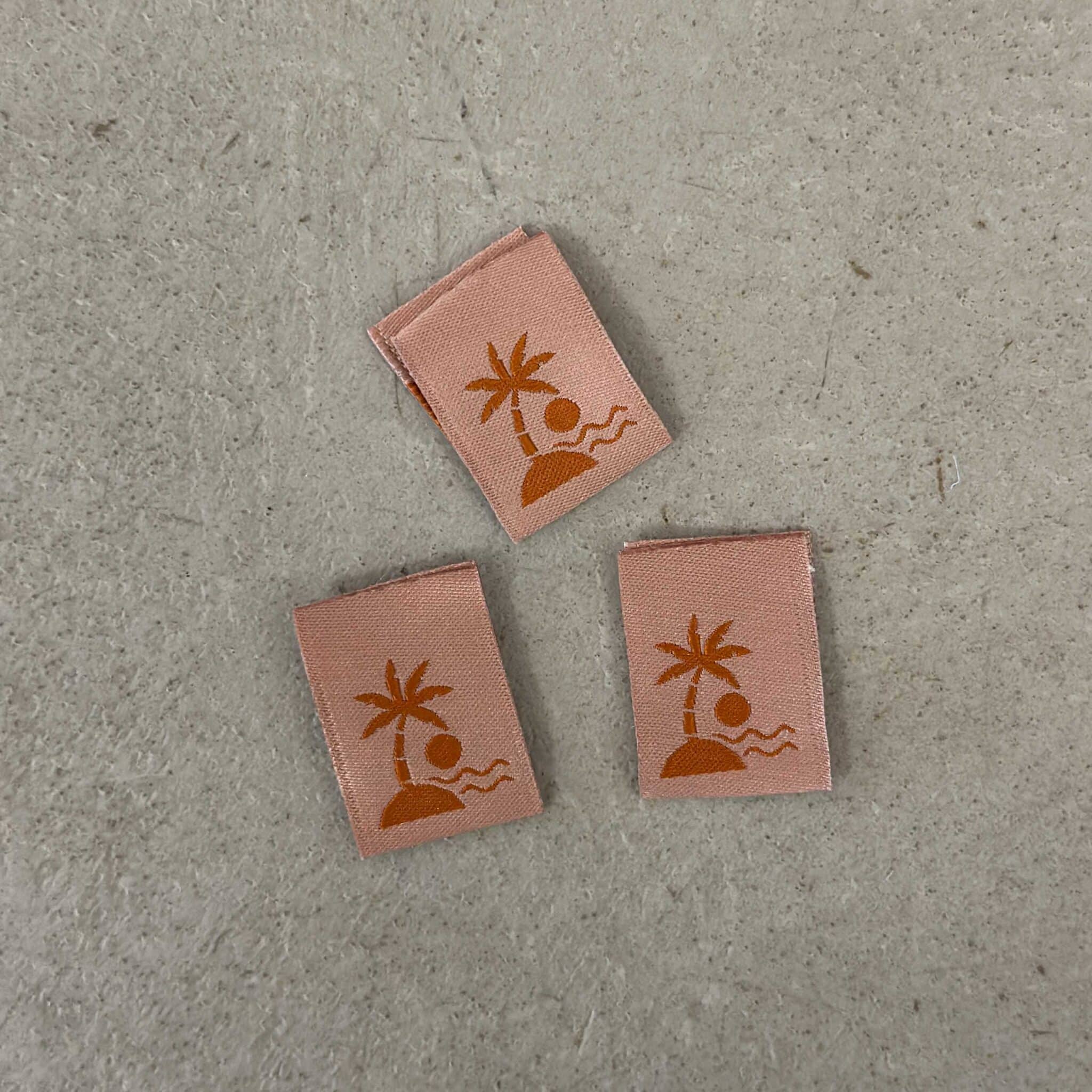 Sewnique x van Schie - Palmboom labels (3 stuks)