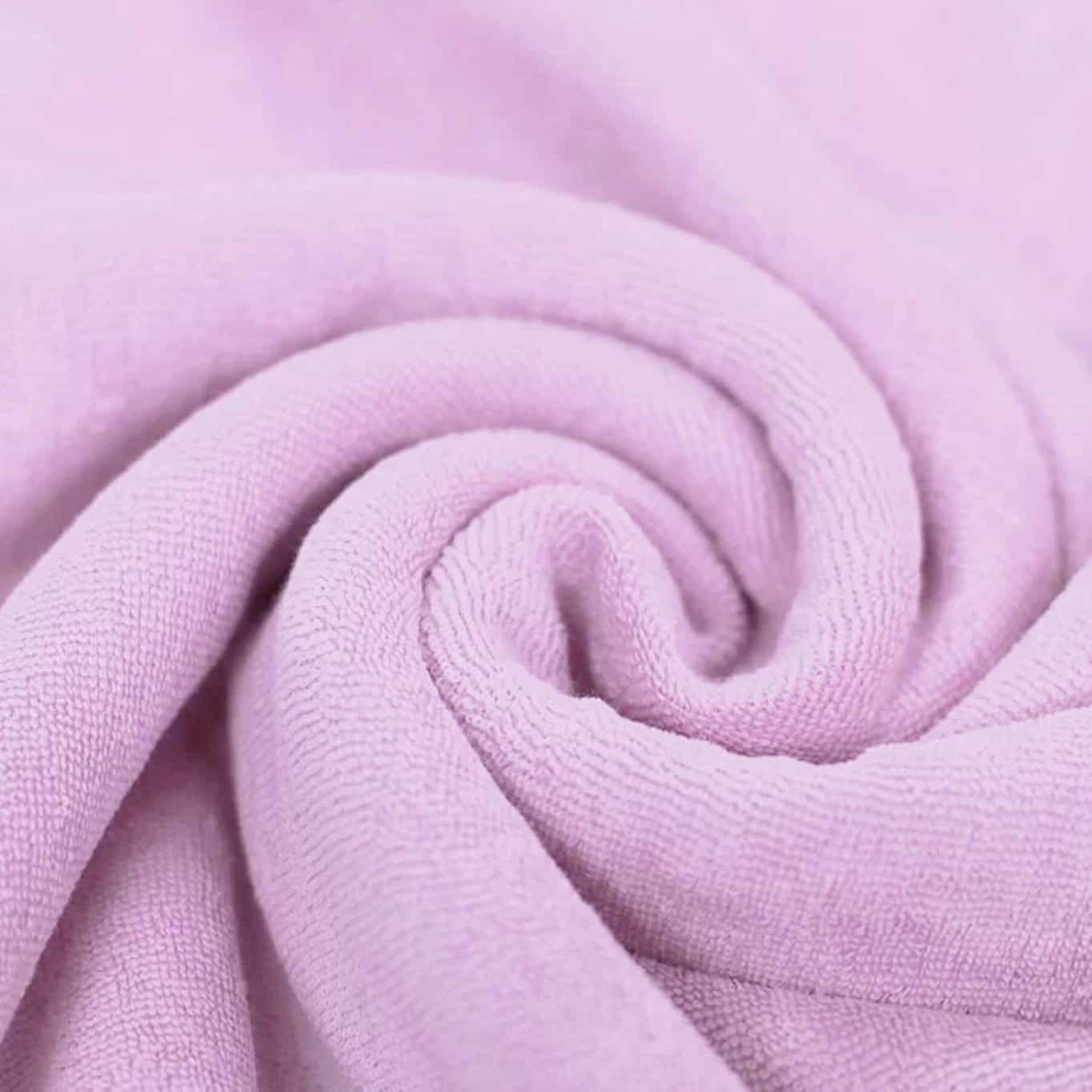 Stretch badstof pastel lila