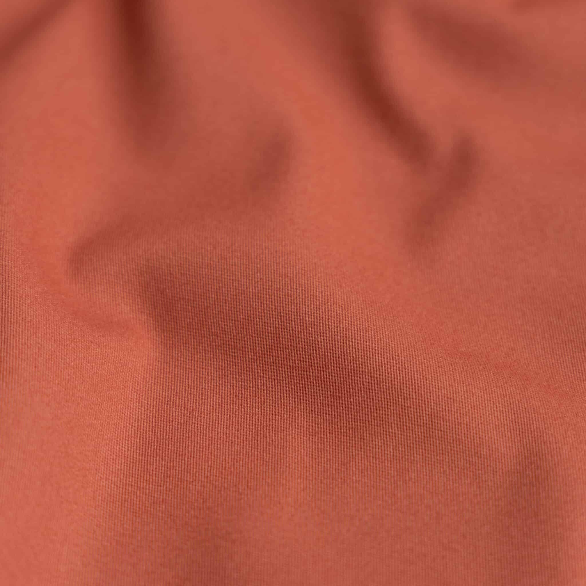 Stretch katoen peach finish mango
