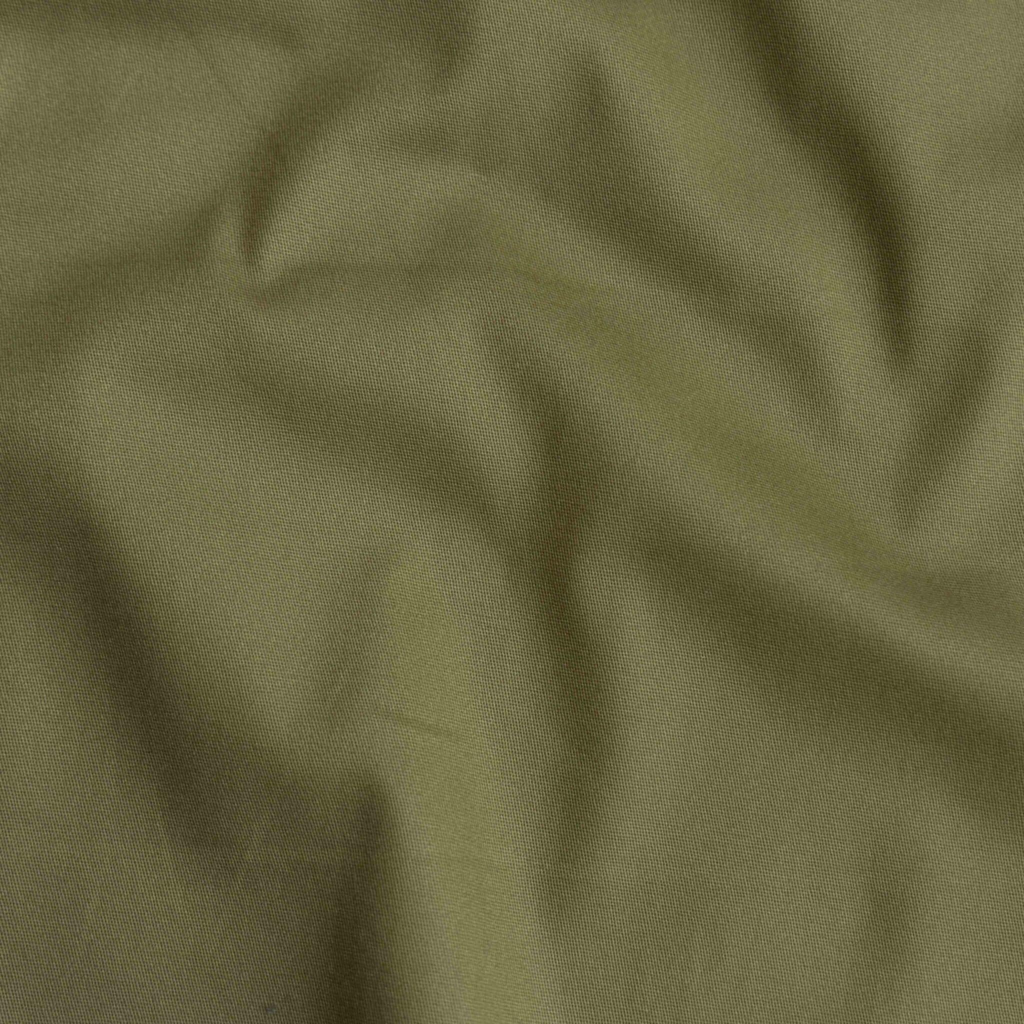 Stretch katoen peach finish olijfgroen