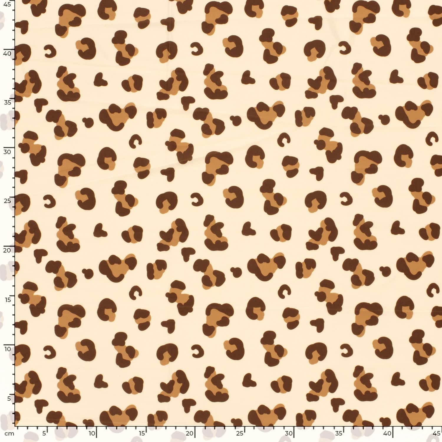 Swimwear lycra recycled jersey UPF50  panterprint beige