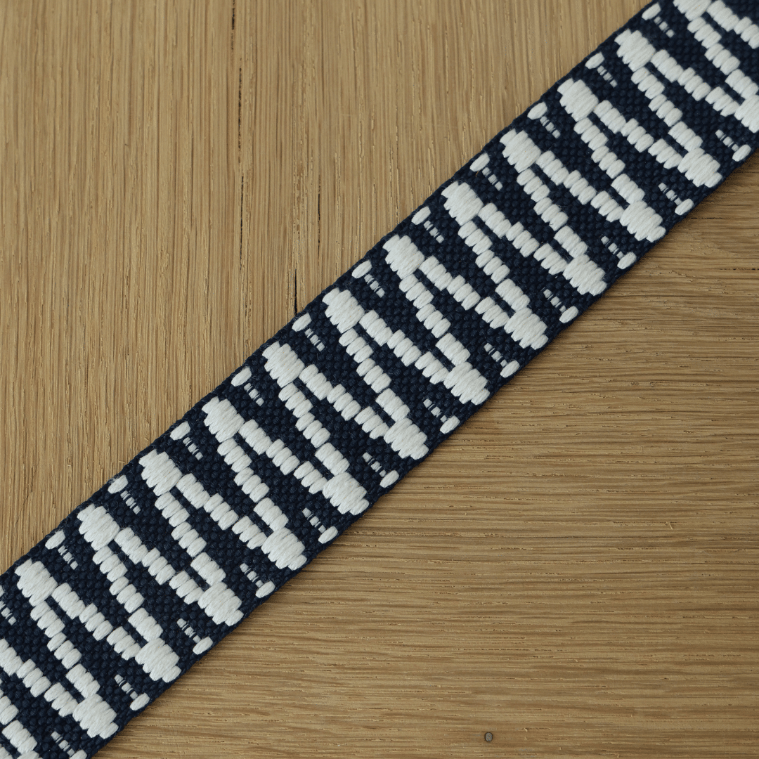 Tassenband aztek donkerblauw