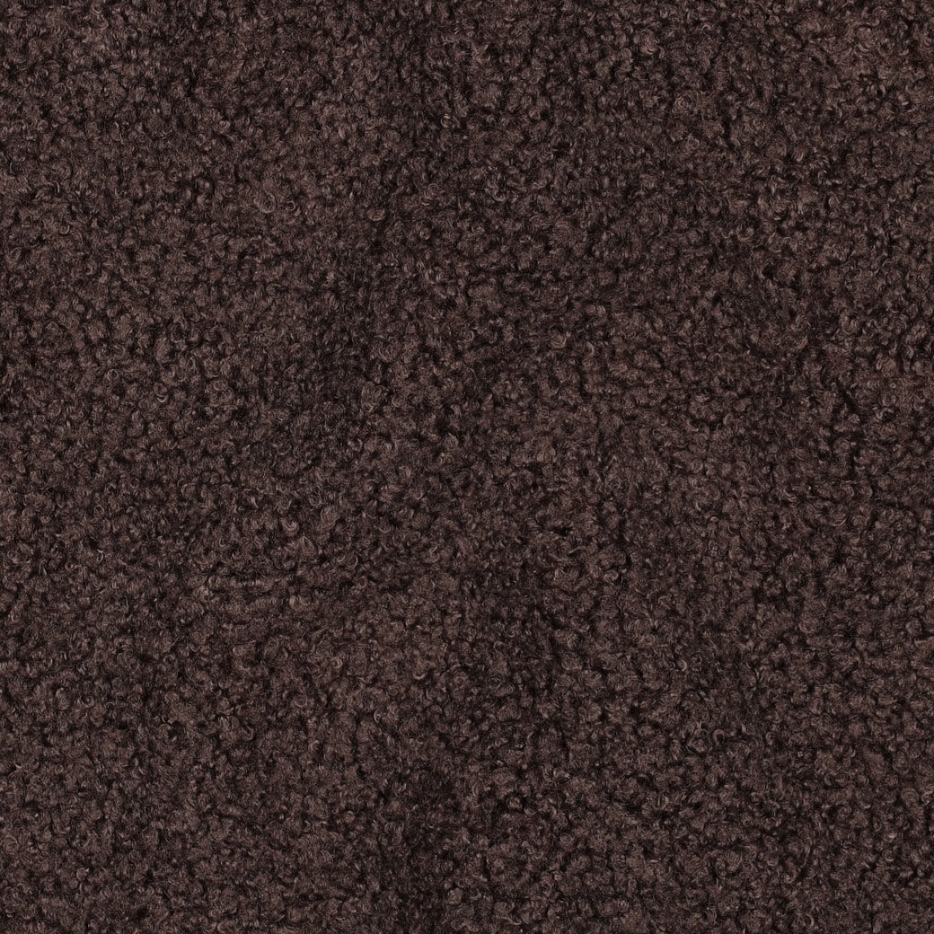 Teddy fleece double sided donkerbruin