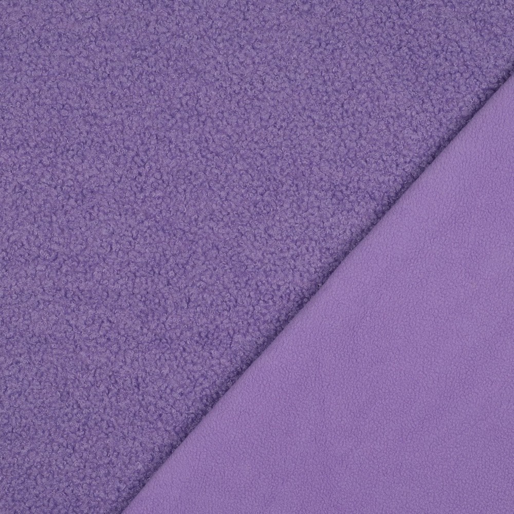 Teddy fleece double sided lila