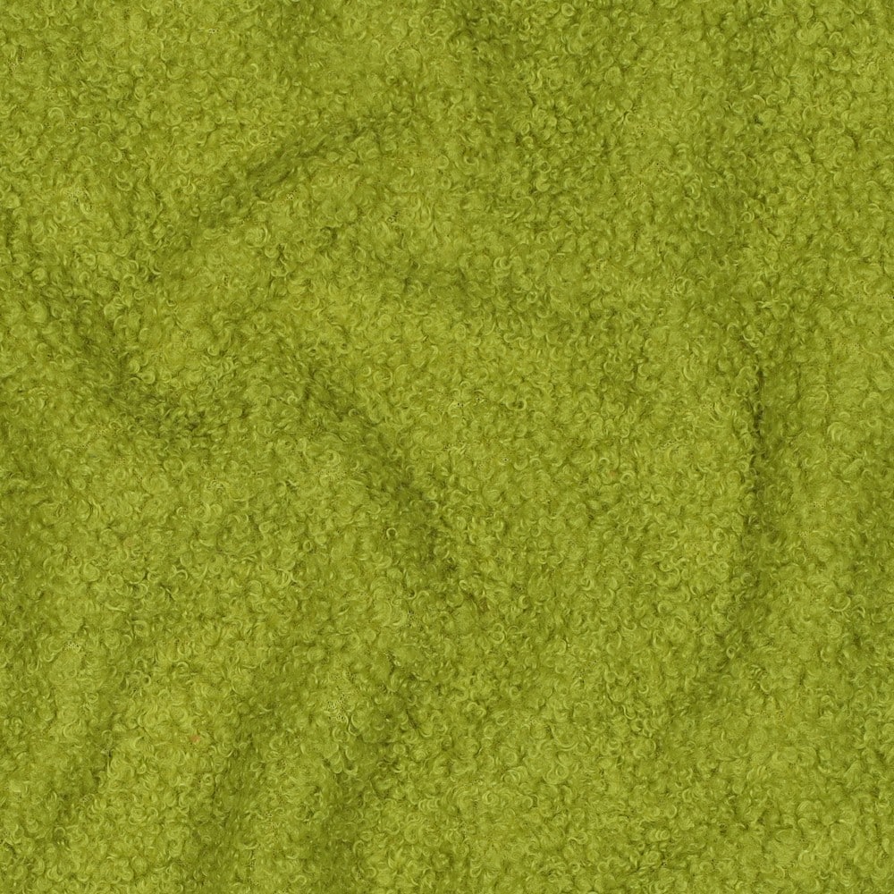 Teddy fleece double sided limegroen