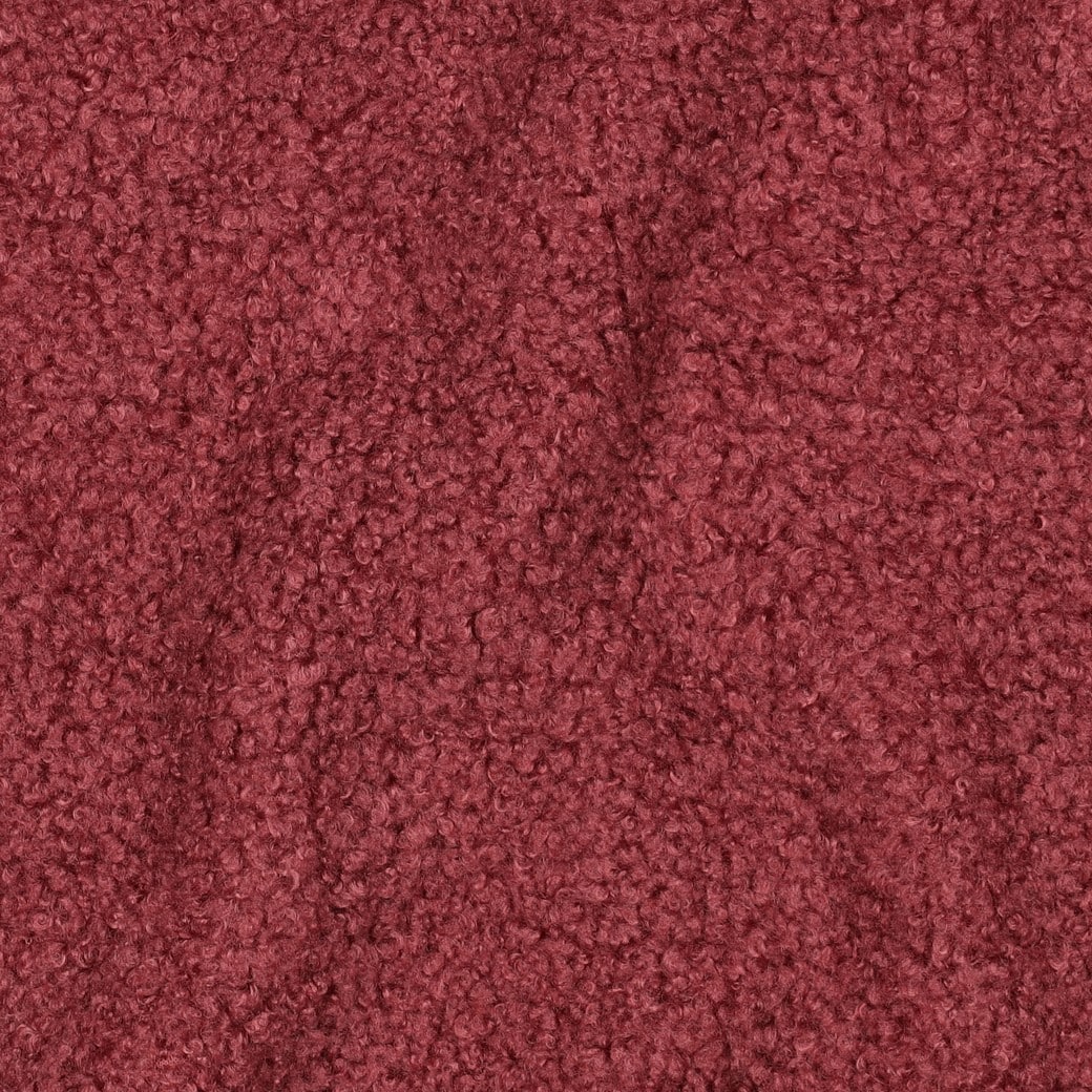 Teddy fleece double sided rouge