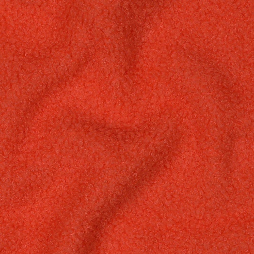 Teddy fleece double sided tangerine