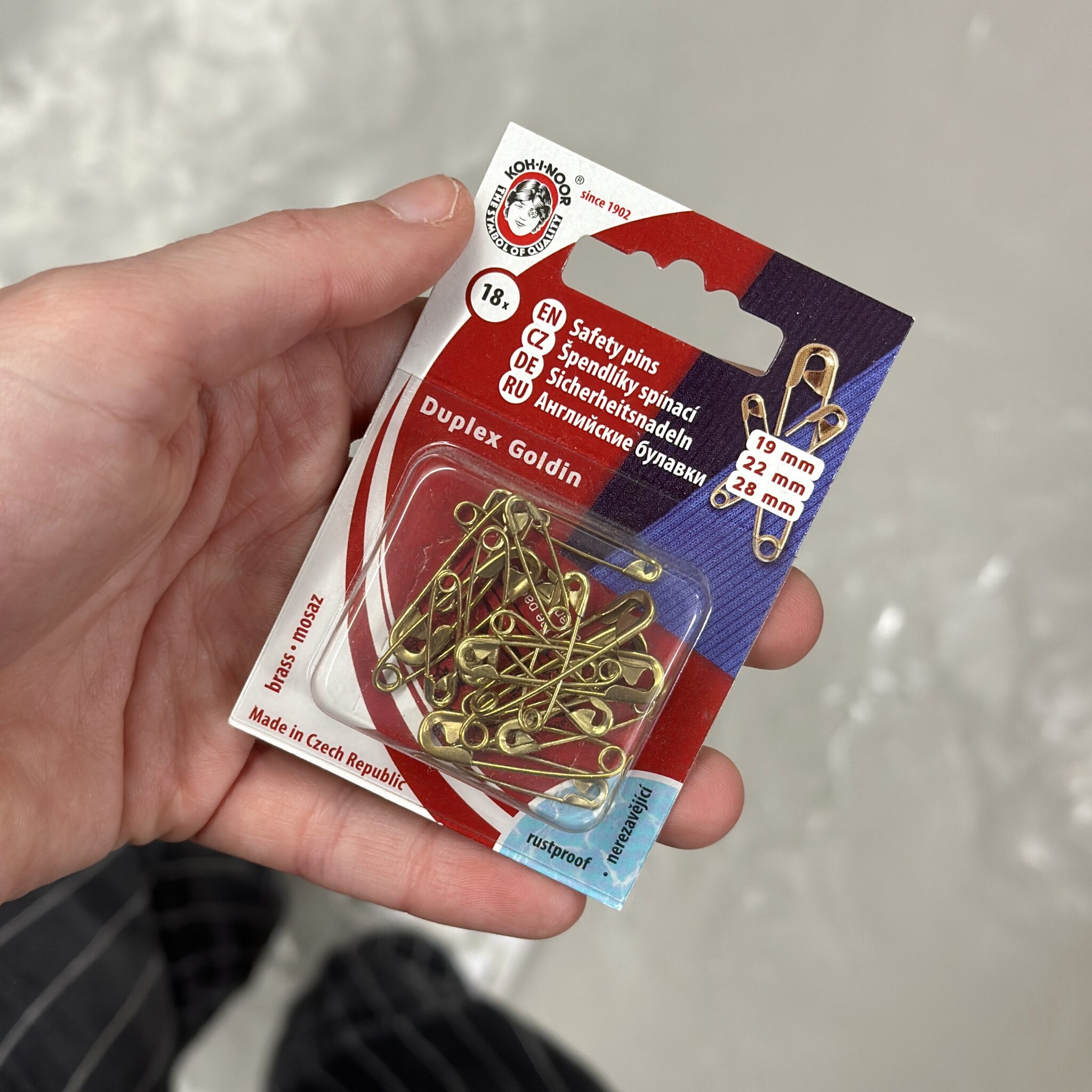 Veiligheidsspelden goud mix