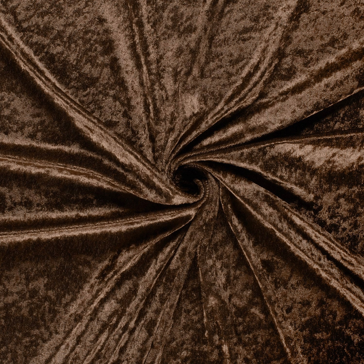 Velours de panne donkerbruin