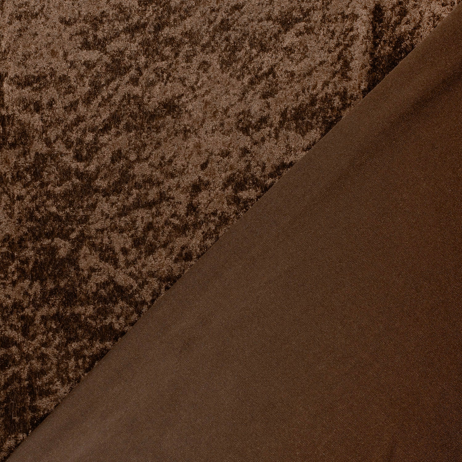 Velours de panne donkerbruin