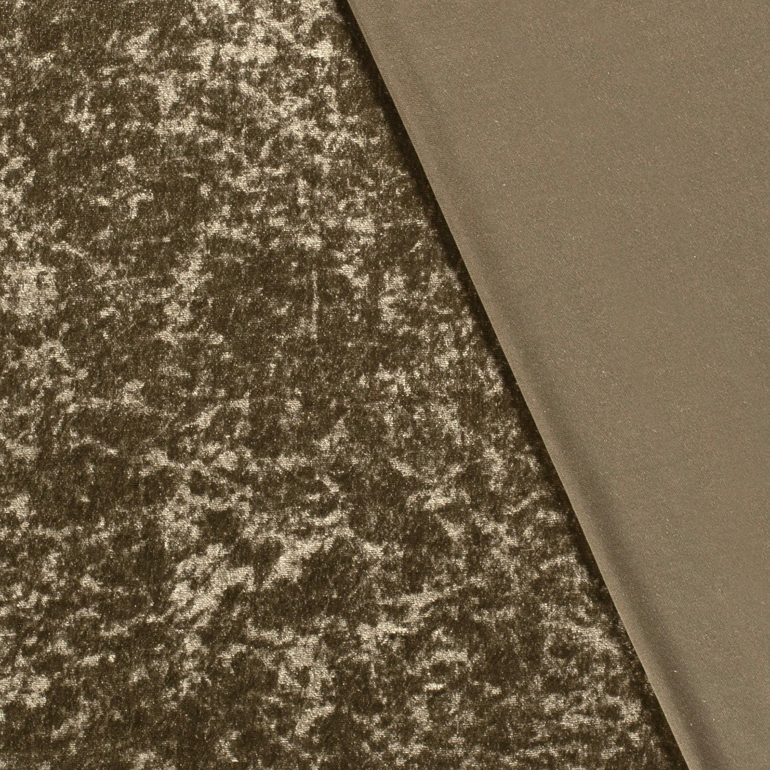 Velours de panne groenbeige