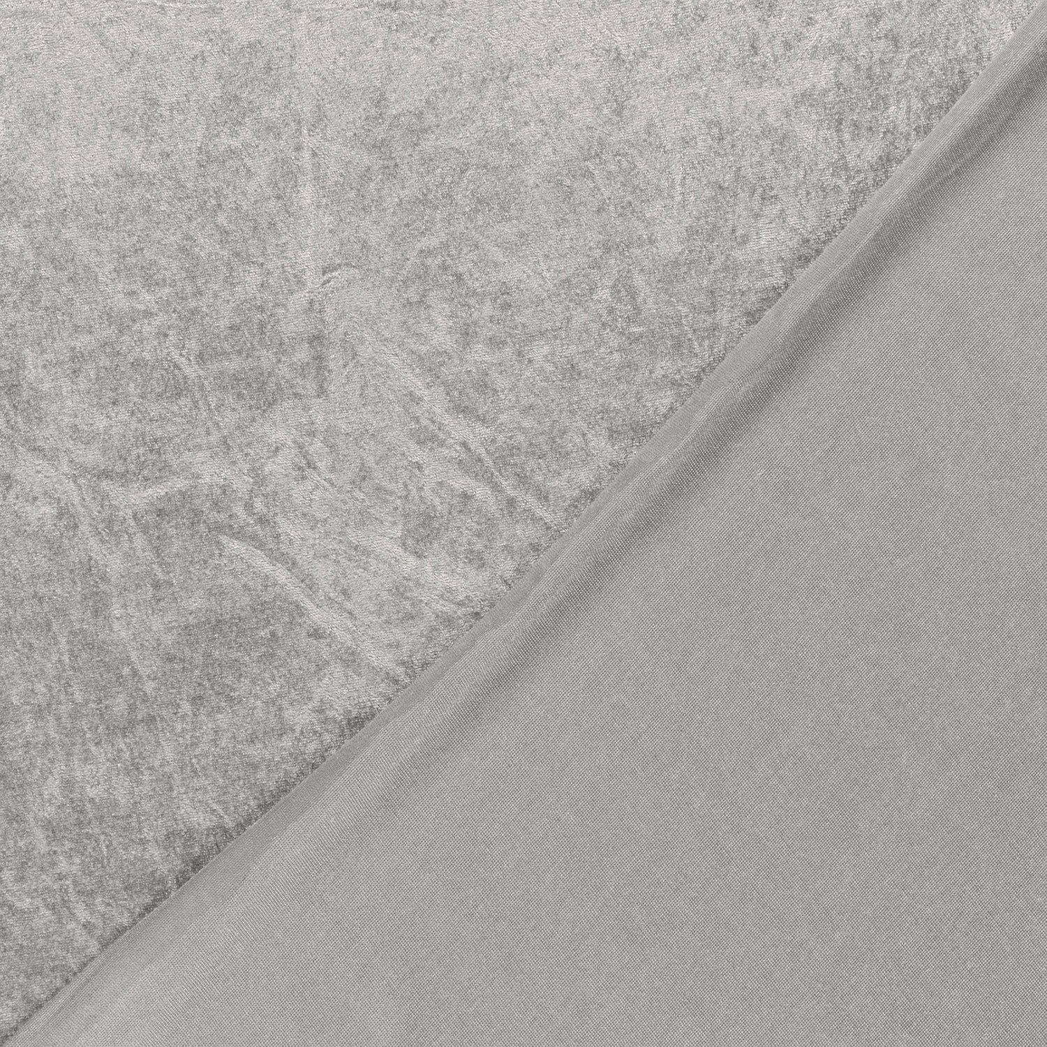 Velours de panne lichtgrijs